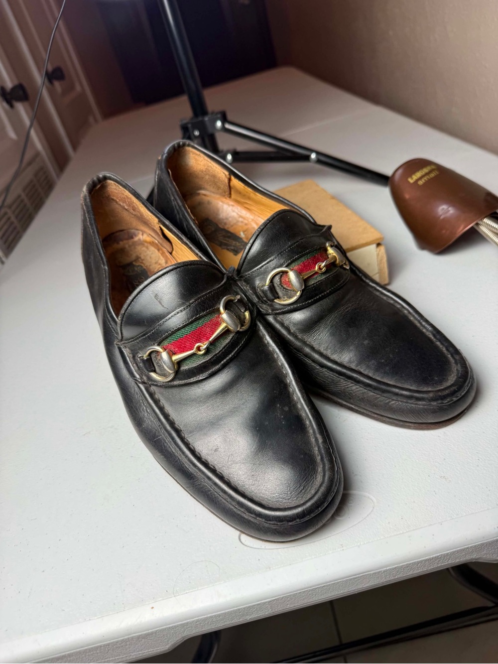 Vintage Gucci Early Tom Ford Era Horsebit Loafers Shoes see measurements - Picture 11 of 16